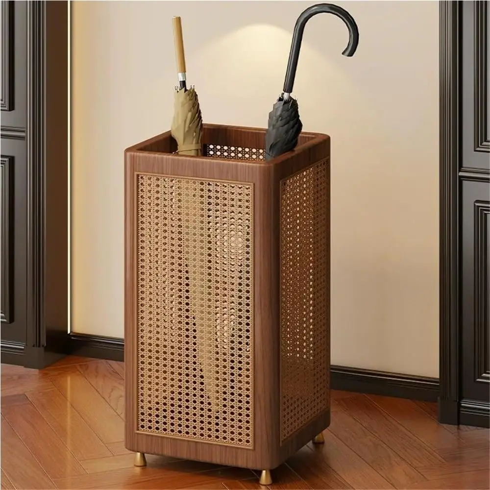 Wooden Umbrella Stand, Decorative Umbrella Basket