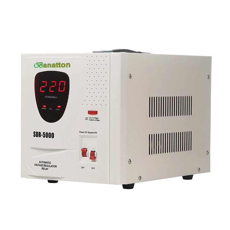 Relay Control 5kva Full Ac Automatic Power Automatic Voltage Regulator Stabilizers 220v Ac