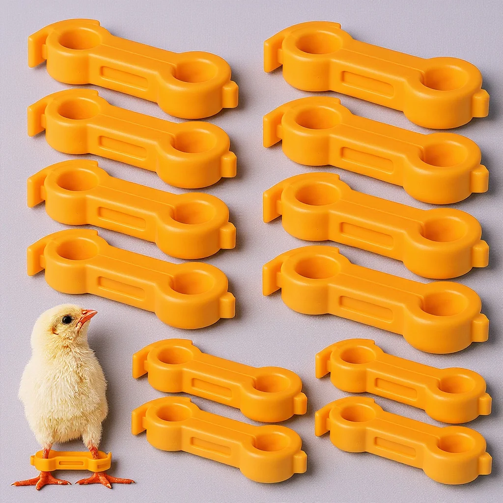 

12 Pcs Splay Leg Support for Chickens Bird Foot Alignment Brace Corrective Hobble Band Pet Poultry Stability Position Aid