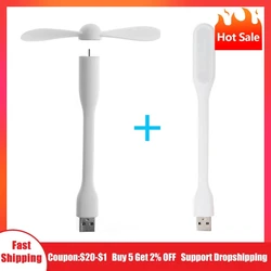 Mini USB Flexível Bendable Ventilador, Luz LED, Umidificador, Banco de Potência, Notebook, Computador, Gadget Verão, Quente