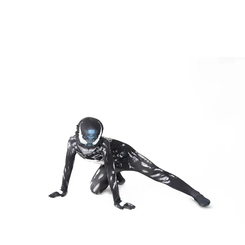 Disfraz de superhéroes de Spiderman, disfraces de Halloween para nuevo disfraz de Venom, traje para niños, mono, disfraces de Spidermancos Symbiote para niños