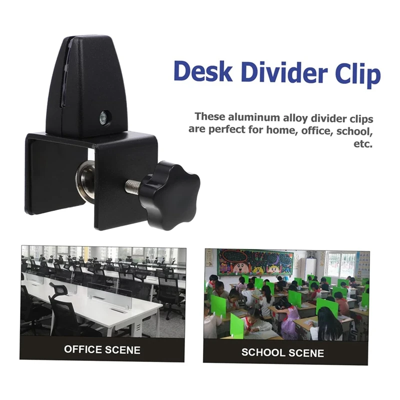 Desk Partition Clip Desk Divisor, Suporte Braçadeira, Braçadeiras, Guarda Titular, Tela Divisor