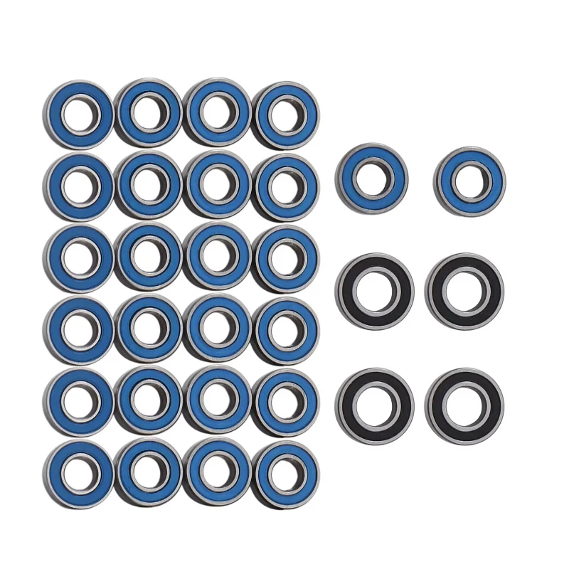 30Pcs Sealed Bearing Kit for Tamiya 1/14 Truck Tractor Trailer Semi Grand Knight King Hauler Upgrade Parts