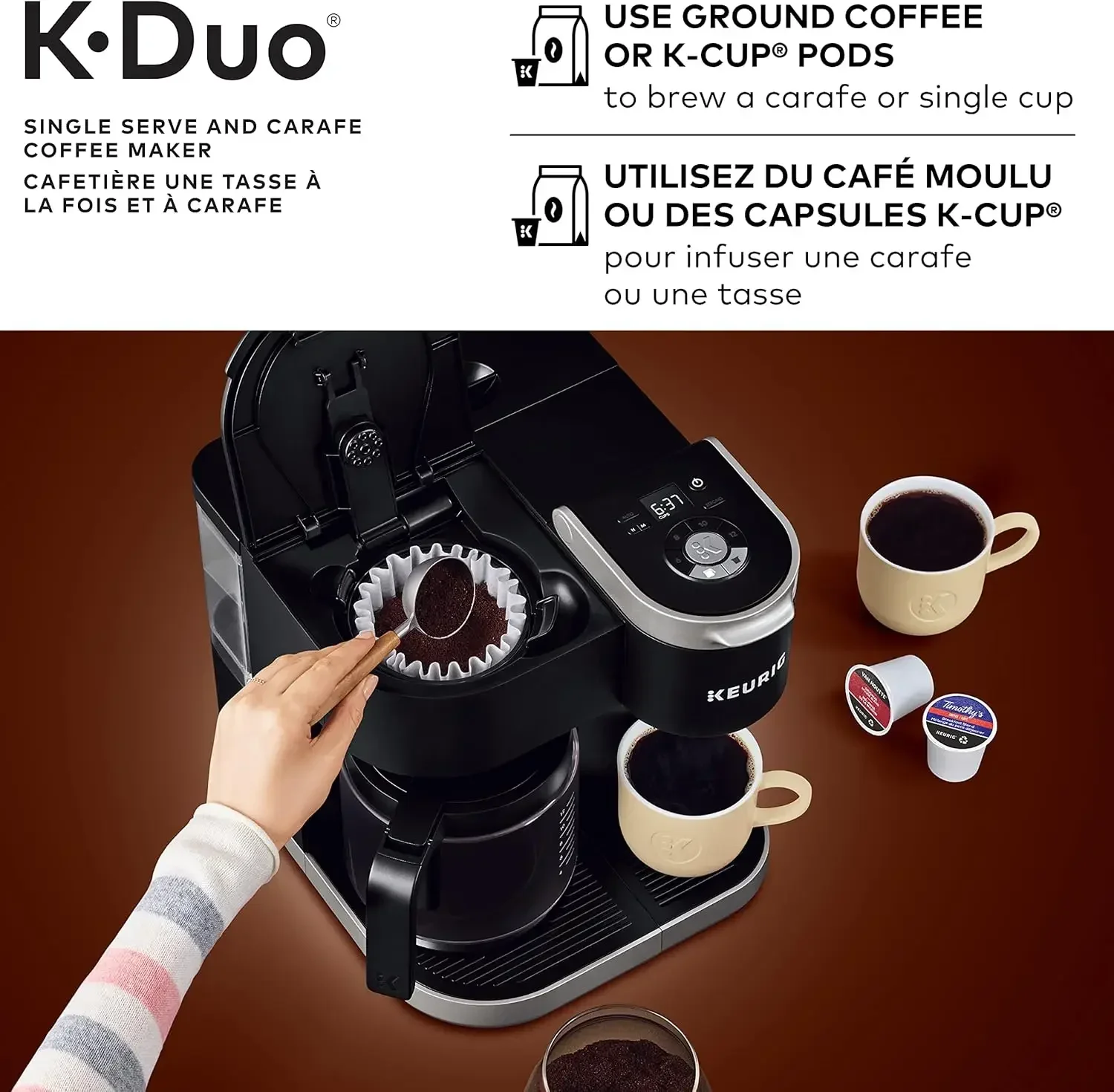 K-Duo Single Serve and Carafe Coffee Maker