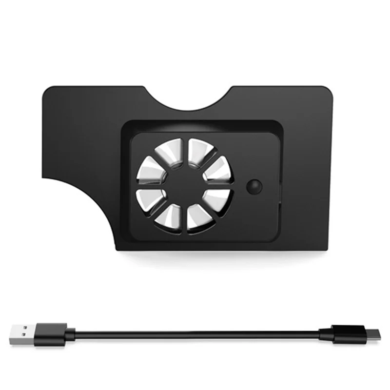 مبرد قاعدة وحدة التحكم AM-Game مع مروحة تبريد LED لحامل OLED للتبديل لنينتندو للتبديل OLED ملحق USB أسود #1