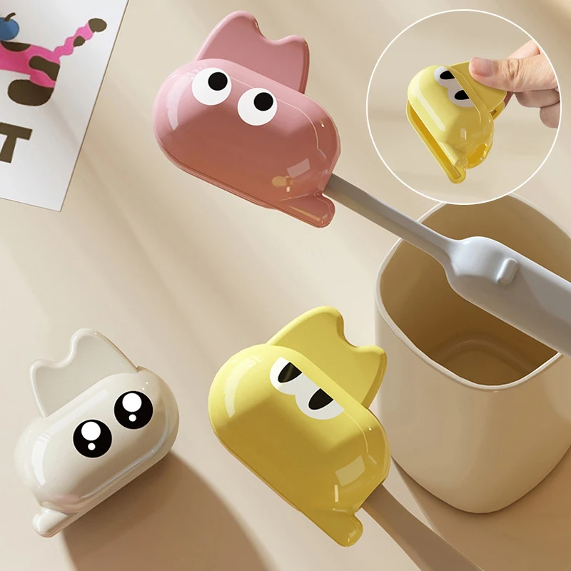 

Защитный колпачок для зубной щетки с мультяшным дизайном, портативный, пылезащитный, пластиковый зажим для электрической зубной щетки