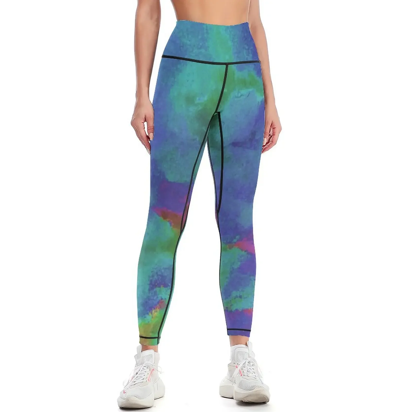 Silver, Blue, and Purple Scales 2 Leggings gym top gym sportswear woman Womens Leggings