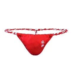 Mens Mini Briefs Male Fashion T-Back Underwear Thongs Trunks Underpants Hemp Rope Belt Sport Shorts Trunks Seductive Swimwear