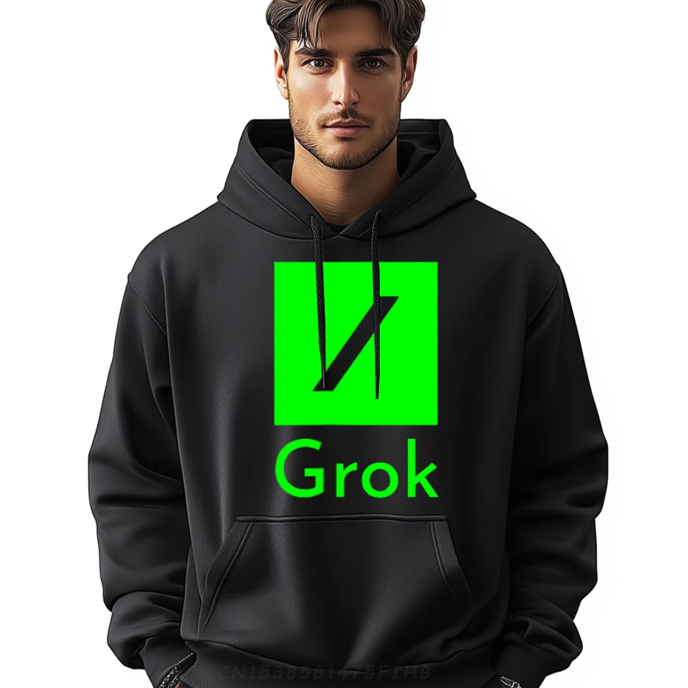 

Grok Ai Artificial Intelligence Software Crew Neck Hoodies Printed Long Sleeve Normal Loose Street Sweatshirt