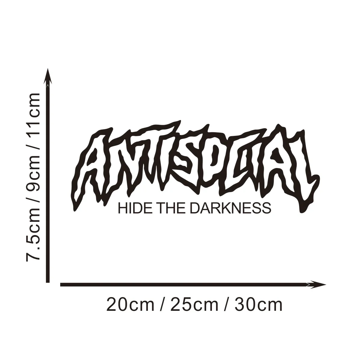 

2PCS "ANTISOCIAL" Trendy Motorcycle Stickers - Waterproof Vinyl Decals for Fuel Tanks, Fairings & Scooter Bodies, Cool Decor
