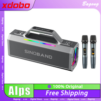 XDOBO SINOBAND Alps Speaker 150W Bluetooth Wireless Sound Box With 2 Microphoes Waterproof Stereo Bass Outdoor Speakers Custom