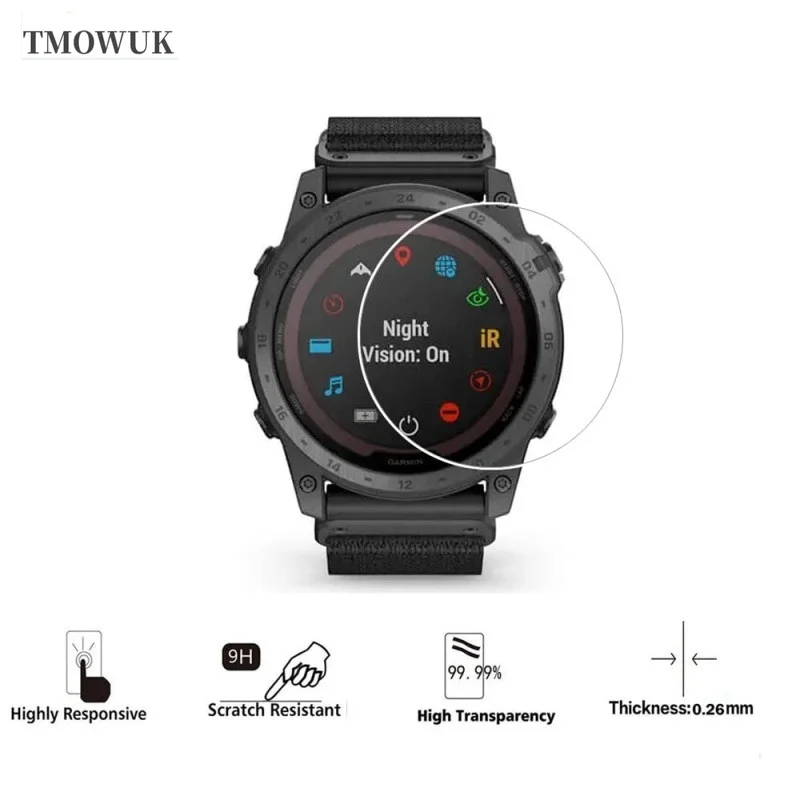 ​​For Garmin Tactix 7 Pro Tactix7 AMOLED Tactix 8 51mm Tactix8 47mm: Ultra Thin Shatterproof Screen Protector HD