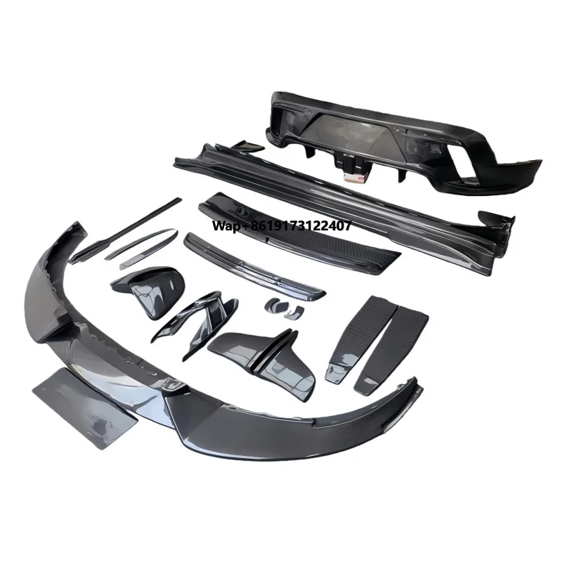 مناسبة لترقية Taycan وتحديث مجموعة الجسم الكاملة المحيطي الصغيرة من ألياف الكربون MSY #1