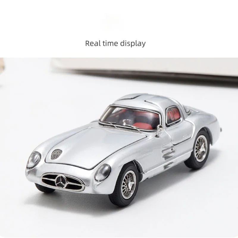 

1:64 Scale 300 SLR (W196S) Simulation Alloy Cover Car Model Static Display Collectible Gift Ornament Souvenir Decoration