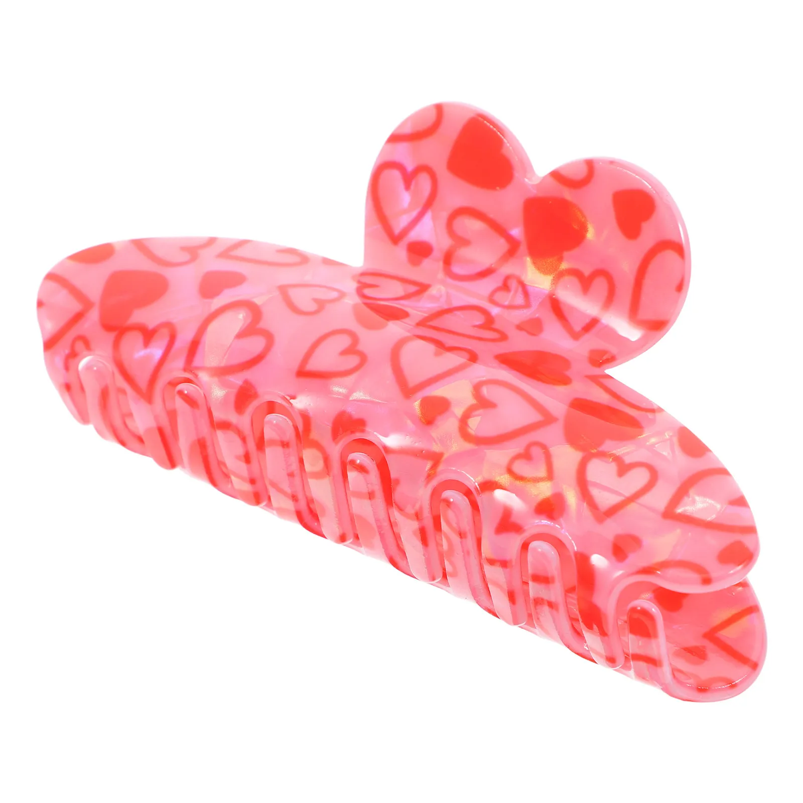 

Large Heart Hair Claw Clip Acrylic Cute Non-Slip Stylish Hair Bun Clip Decorative Accessories for Women Girls Cute Claw Clips