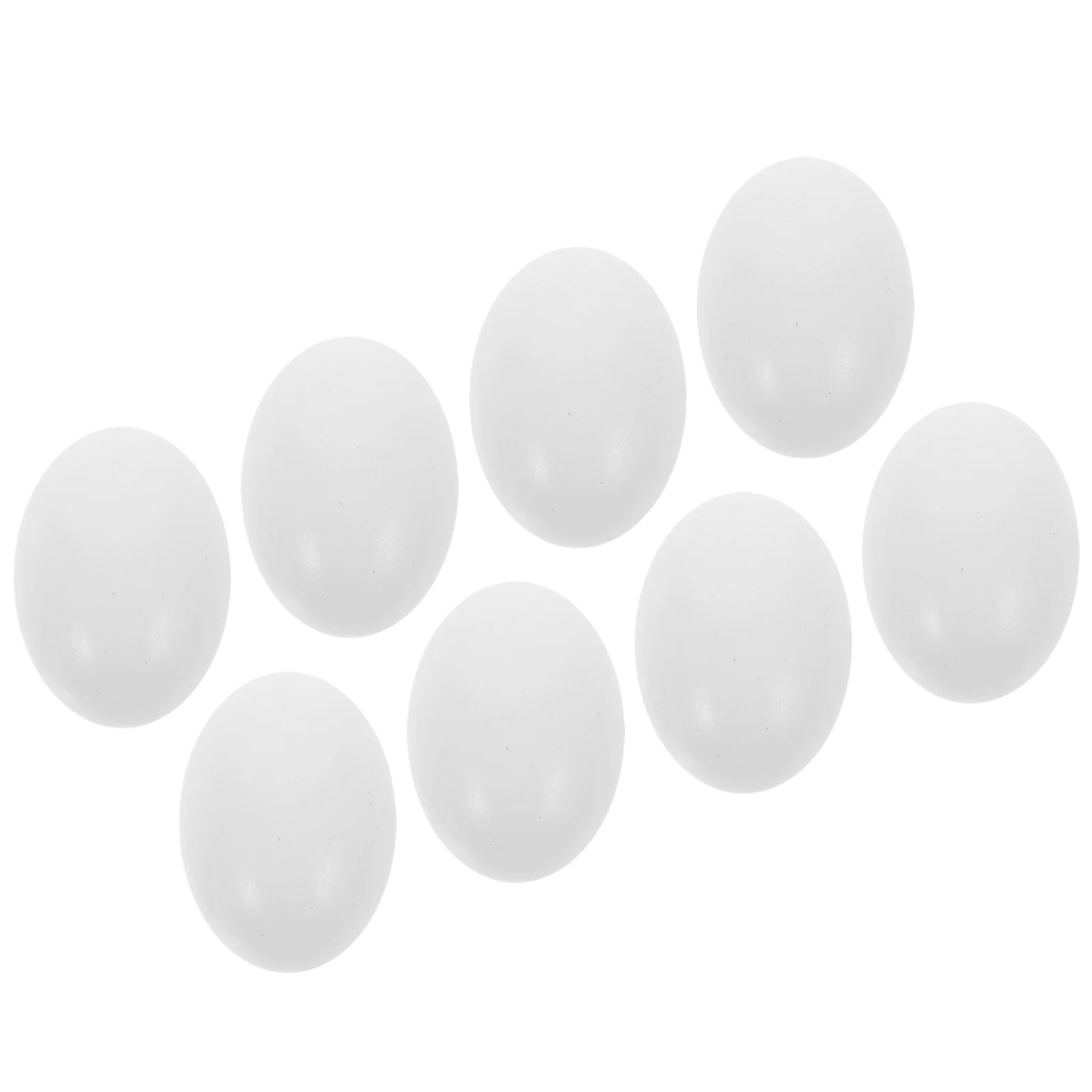 

8Pcs Wooden Eggs DIY Craft Unfinished Fake Eggs for Painting Easter Decorations Artificial Realistic Wood Egg Ornaments