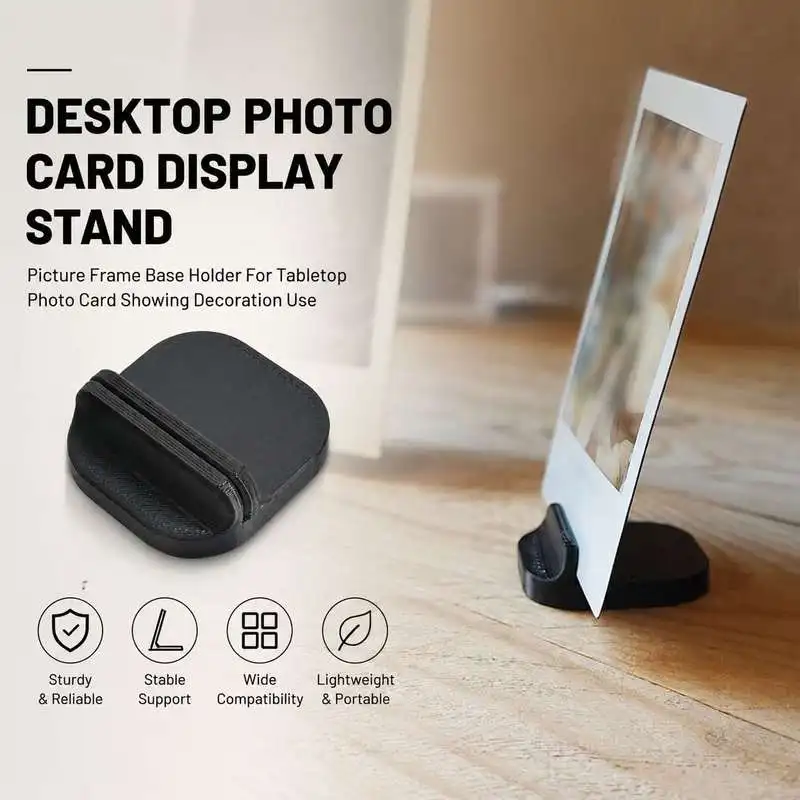 Desktop Photo Card Display Stand Picture Frame Base Holder For Tabletop Photo Card Showing Decoration Use