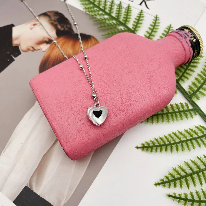 Heart Shape Thermochromic Stone Women Necklace 2022 Fashion Female Necklace Jewelry For Gifts Drop Shipping Wholesale accessory