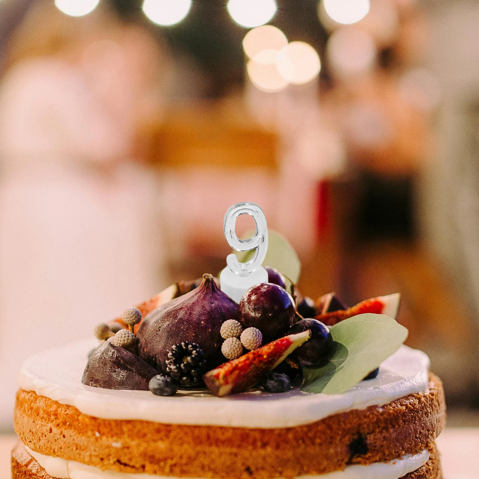 

10pcs Electronic Birthday Candles Light Flameless Led Number Candles For Cake Reusable -Powered Party Wedding