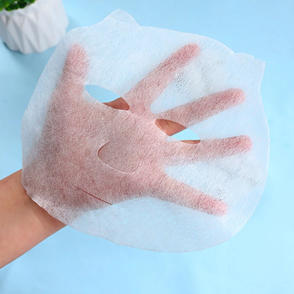 

100 Pcs Baby Mask Paper 15 5X14 cm Moisturizing Facial Masks Skin Care Disposable Sheet Masks Kids Spa Hotel Use