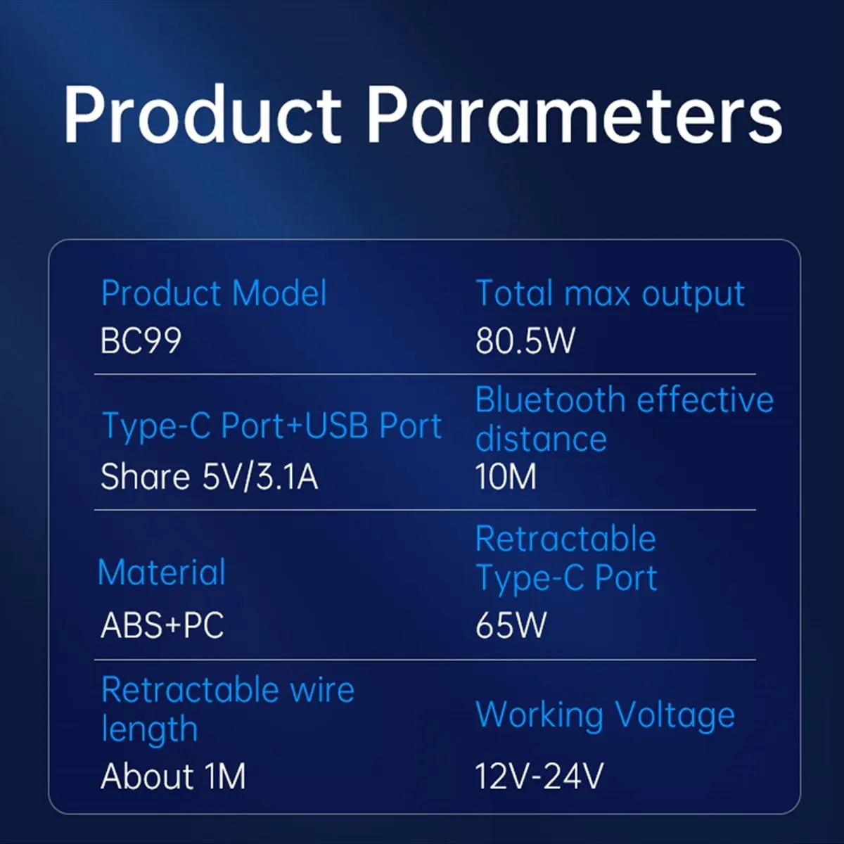 

Автомобильный Bluetooth FM-трансмиттер A32M BC99 с зарядкой для телефона и ноутбука, с выдвижным кабелем, сверхбыстрая зарядка