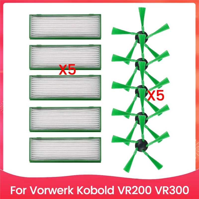 

B88B-For Vorwerk Kobold VR200 VR300 Spare Parts Side Brush Hepa Filter Efficient Household Cleaning Accessories