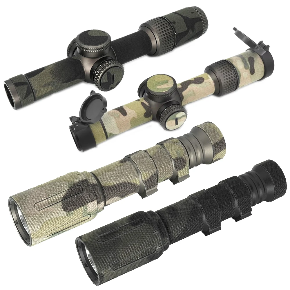 

Outdoor Tactical Optical Instruments Camouflage Stickers Tactical Weapon Light Wrap for M600V Scout Light Protection Sticker