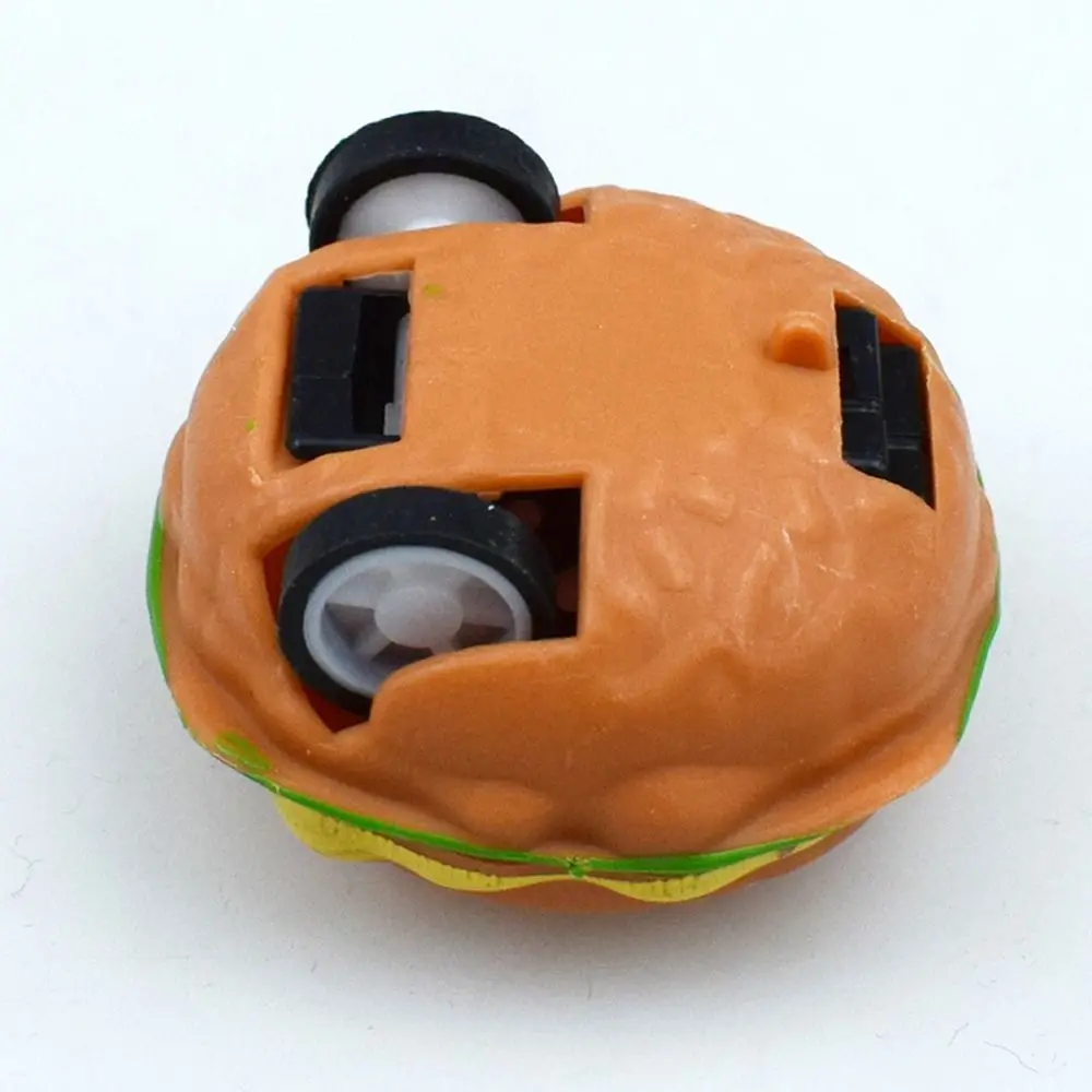 Mini Burger Rib Back Car Cartoon pour enfants, plastique 3D, hamburger, mignon, camion, cadeau de Noël, fête d'anniversaire