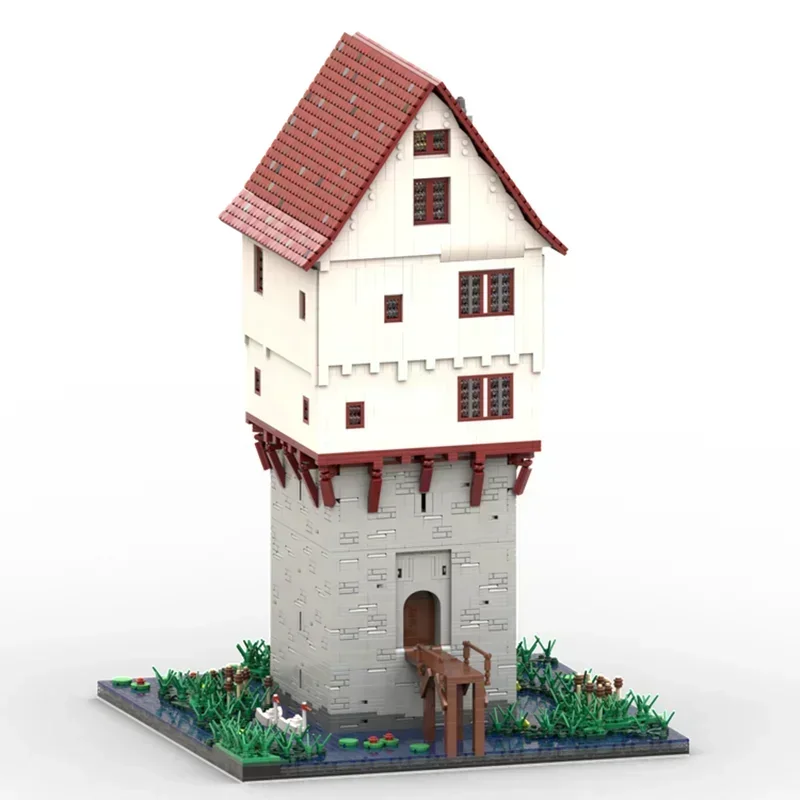 Middeleeuws kasteel Model Moc Bouwstenen Duits torenkasteel Technische stenen DIY-montage HolidayToys Verjaardagscadeau
