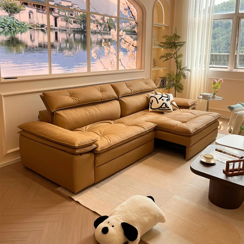 

Adults Electric Nordic Sofa Convertible Portable Luxury Leather Couch Bed Designer Italian Divano Soggiorno Home Furniture