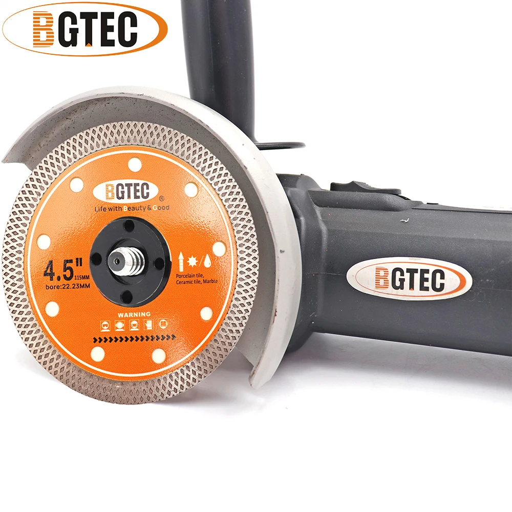 Bgtec-超薄型メッシュダイヤモンドカッティングディスク、セラミック、磁器、大理石、花崗岩、カッタープレート、ブレード、アングルグラインダー、4 \