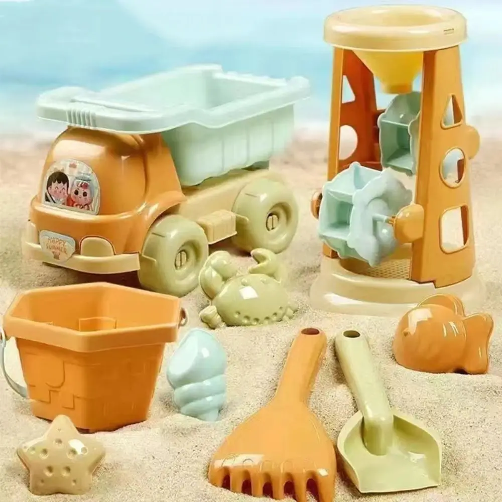 

Beach Water Play Shovel Outdoor Beach Toys Set Lightweight Cartoon Beach Sand Play Toys Portable Durable Beach Bucket Toys Kids