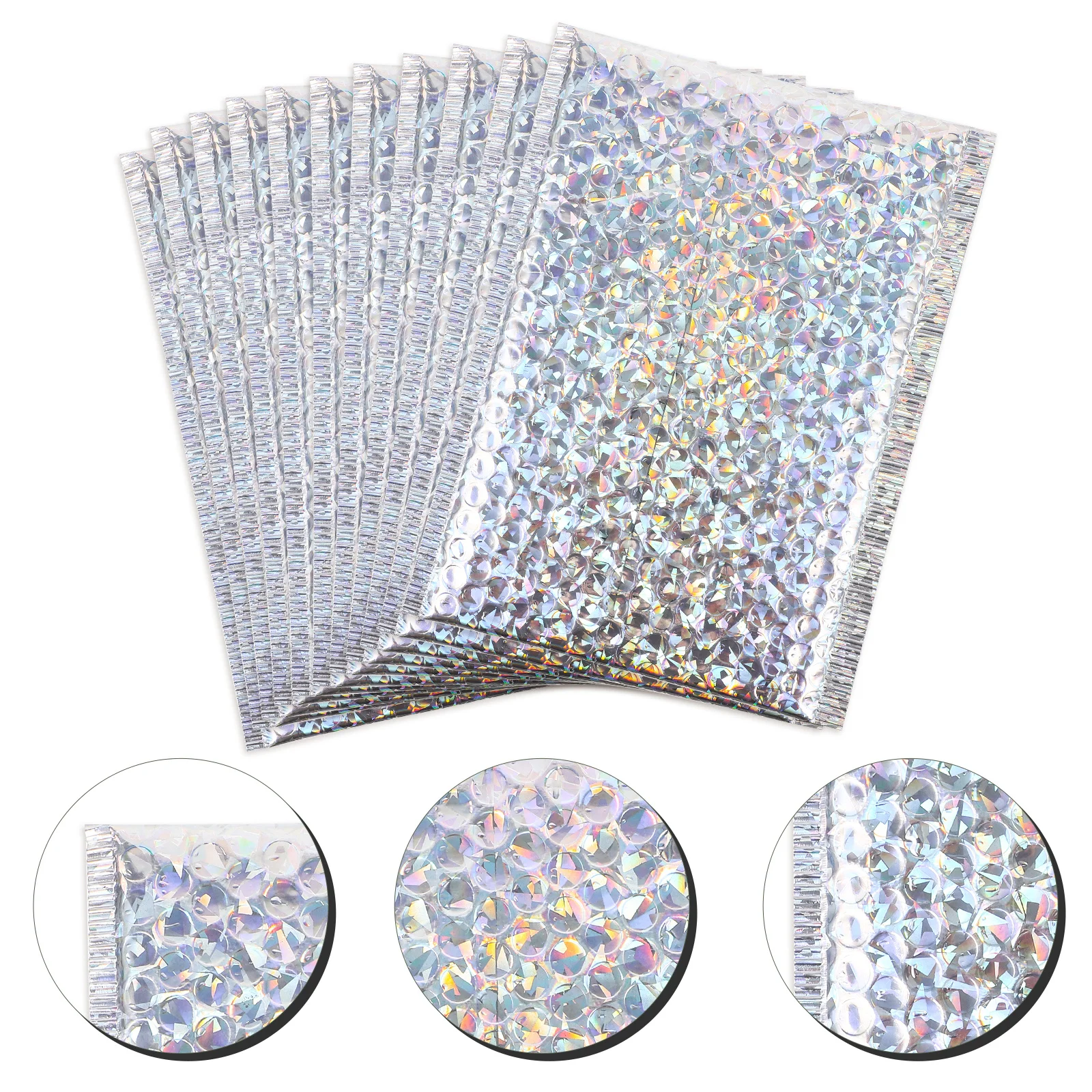 

20Pcs Laser Bubble Envelope Bags Self-Sealing Durable Protective Shipping Packaging Mailers Padded Envelope Bubble Mailers