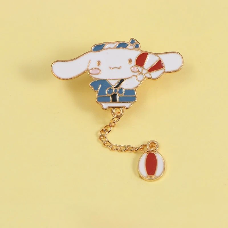 Kawaii مرحبا كيتي سلسلة بروش لطيف ألعاب من الكارتون سلسلة بروش ظهره سطح المكتب اكسسوارات النساء المنتجات طالب هدية بالجملة #6