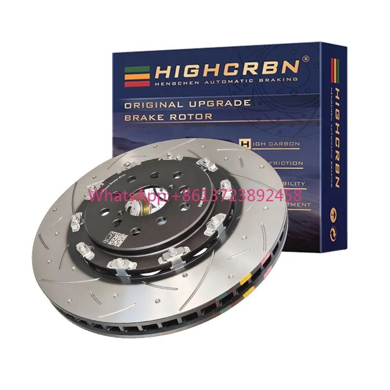 HIGHCRBN 345*28mm 2-piece Brake Disc Floating Front Brake Disc for BMW M3 E46 OE#34112282445