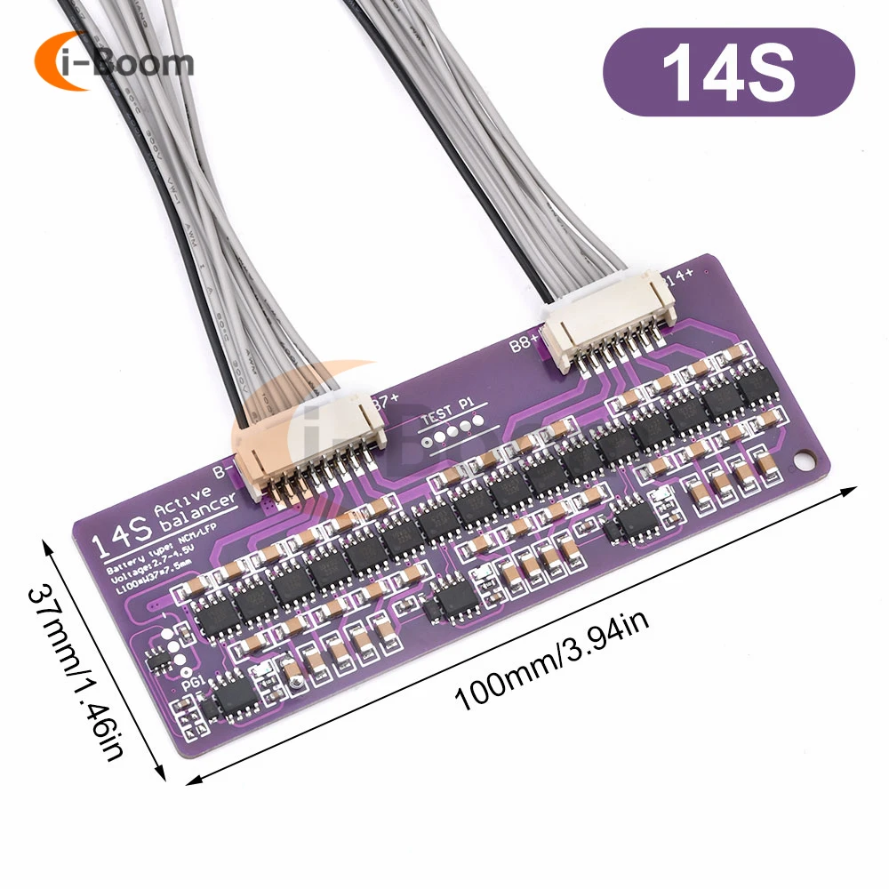 3S 4S 5S 6S 7S 8S 14S 17S 21S 1.5A Li-ion Lifepo4 LTO Lithium Battery Active Equalizer Balancer Board Balance Capacitor BMS