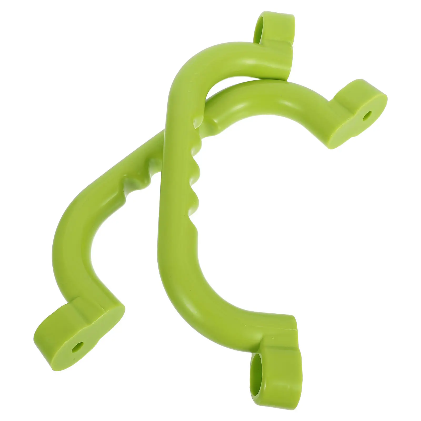 1 Paar solide Sicherheitsgriffe, rutschfest, ergonomisches Design, Schaukelzubehör für Kinder, Spielplatzgeräte für den Außenbereich, zufällige Farbe