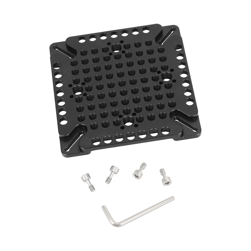 Placa de queso multiusos CAMVATE, placa de queso con conmutación de vídeo con múltiples hilos de 1/4 "-20 para moni