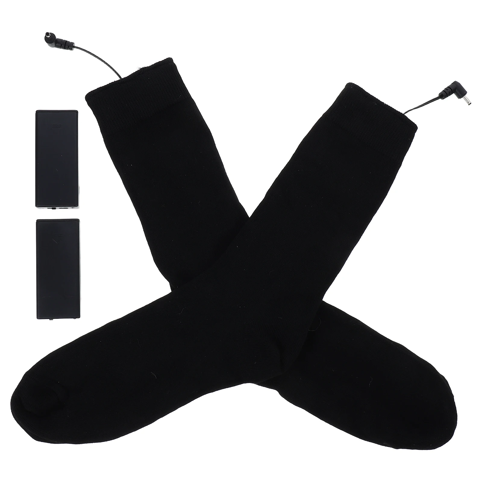 

2pcs Heated Socks Electric Thermal Knee High Winter Warm Operated Heating Long Lasting Comfortable