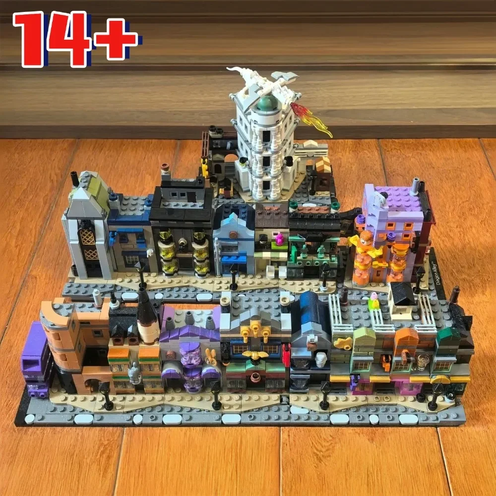 2750 قطعة تناسب 76444 زقاق رائع اللبنات متجر العمارة الطوب للأصدقاء ديكور عرض الشارع هدايا عيد الميلاد عيد الميلاد