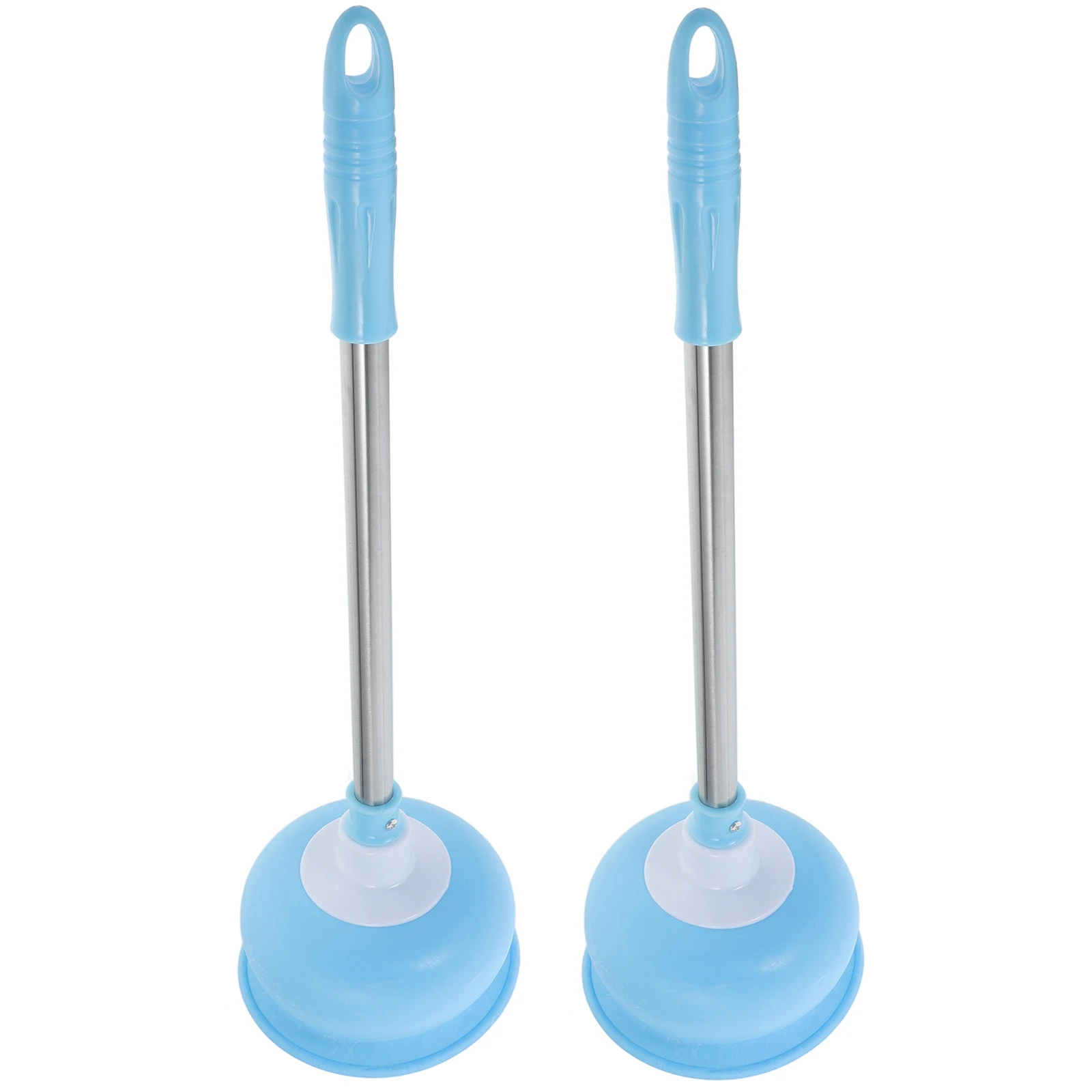 

2pcs Toilet Heavy Duty Bathroom Anti Clogging Plunger Bathroom Anti Clogging Tool Ergonomic Handle For Home Office Hotel Use