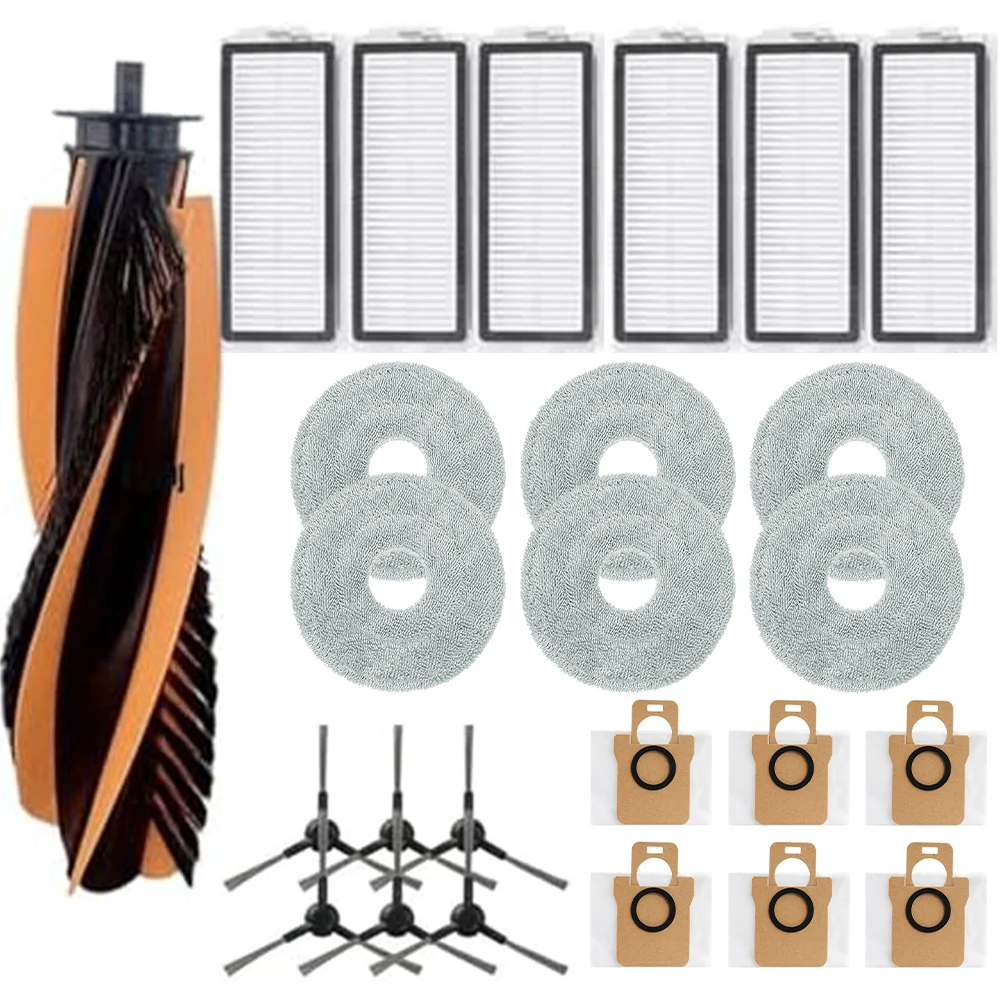 

Main Side Brush Bag Mop Cloth Filter Kit/ For JONR For P20 PRO/T5 Pro Robot Vacuum Cleaner Accessories Kit/ Cleaning Tool Parts