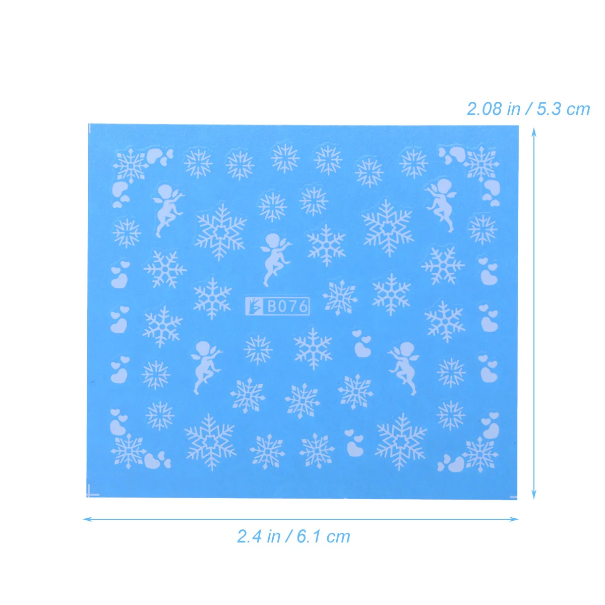 5 Pcs Template Winter Toddler Child Nail Decorations Stickers 3d Holiday Christmas