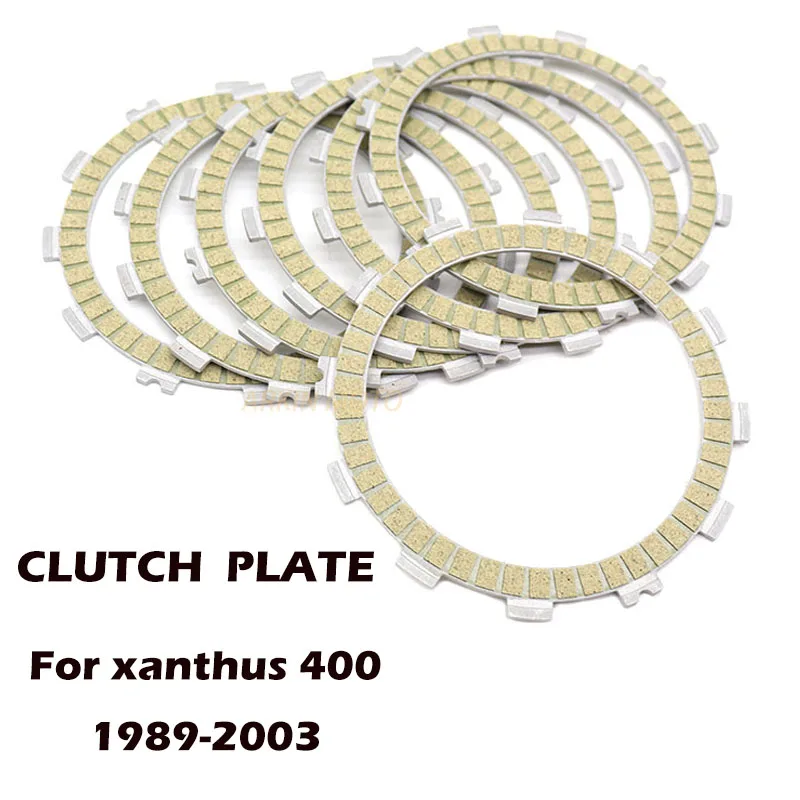 Xanthus 400 Motorcycle Accessories Engine Parts Clutch Friction Disc Plate Kit For Kawasaki ZXR400 Xanthus 400 1989-2003