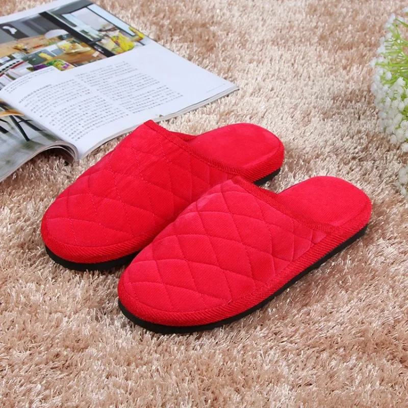 Fashion Fluffy Fur Slippers Indoor Warm Plush Home Slippers Woman Faux Fur Flat Heel Couple Slides for Men and Women Plus Size - view 2