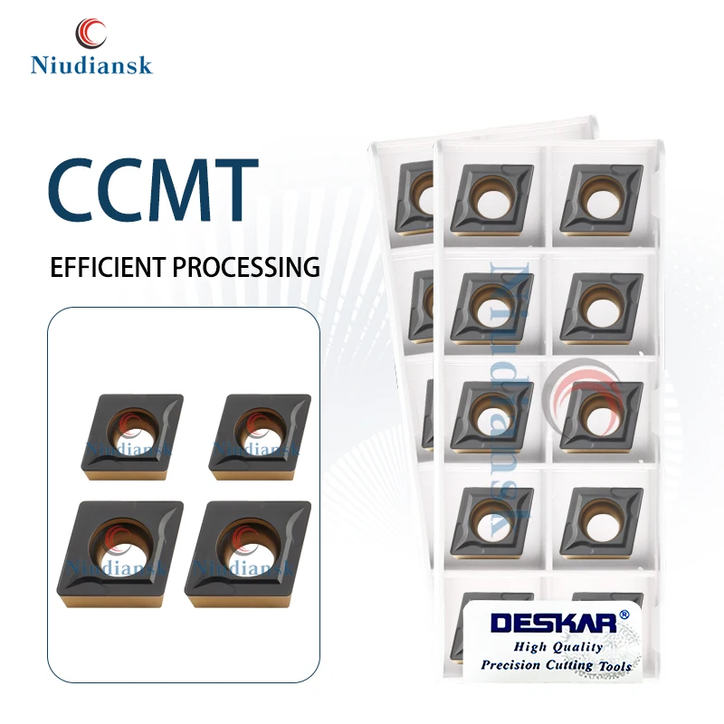 

Режущий инструмент CCMT060204 060208 09T304 09T308 120404 120408 LF9218 Токарный станок с ЧПУ, двухцветный стальной токарный инструмент с внутренним отверстием, часть материала