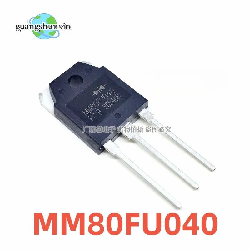 

10PCS MM80FU040PC MM80FU040 DIYGBA TO-3P Electric welding machine fast recovery rectifier diode