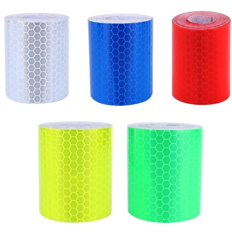 

Reflectors Sticker Bike Wheel Frame Tape Sticker Safety Bike Reflective Decals X7JD