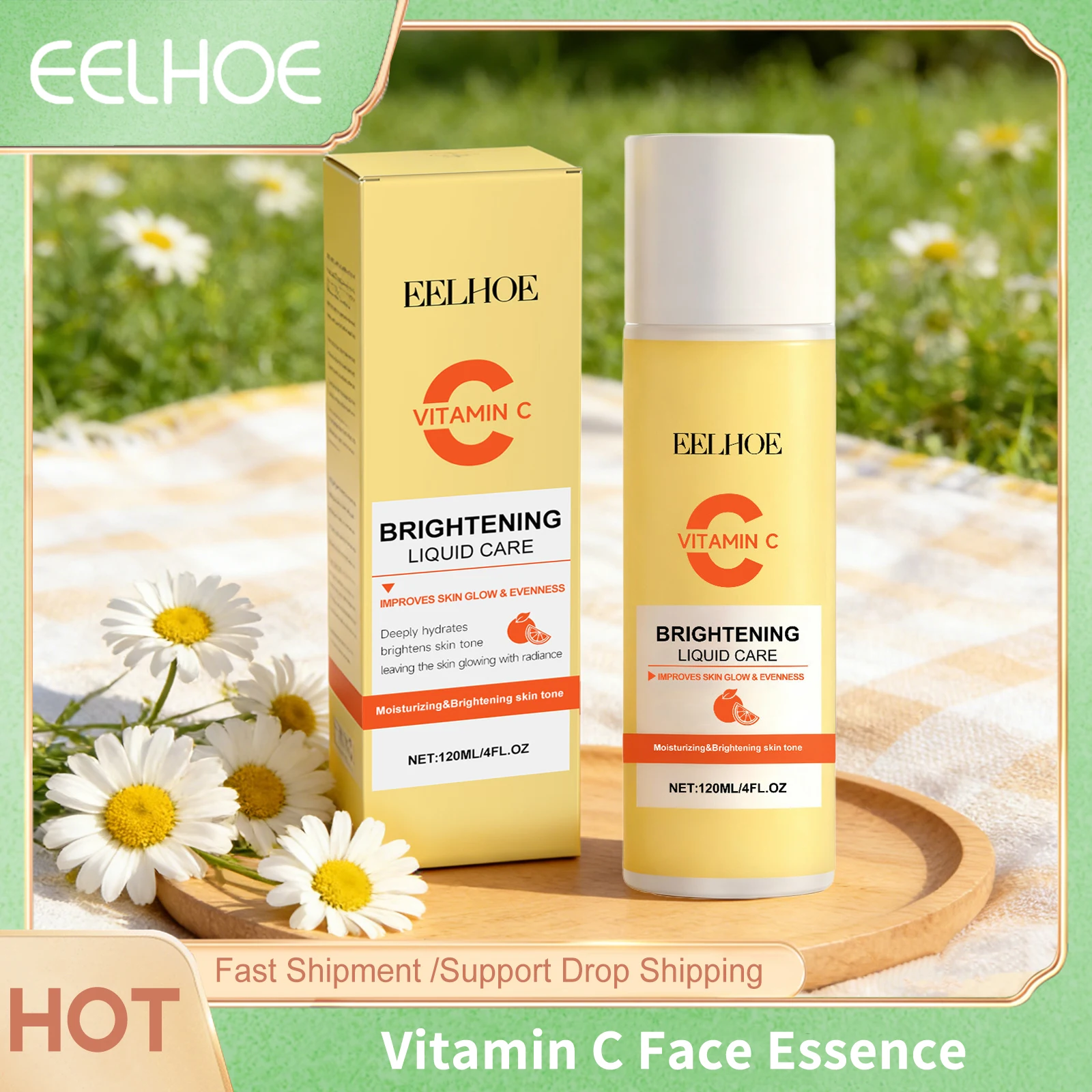 

Eelhoe Facial Essence For Brightening Skin Keep Smoothing Shrink Pores Lasting Lifting Remove Darkening Face Firming Serum 120ml