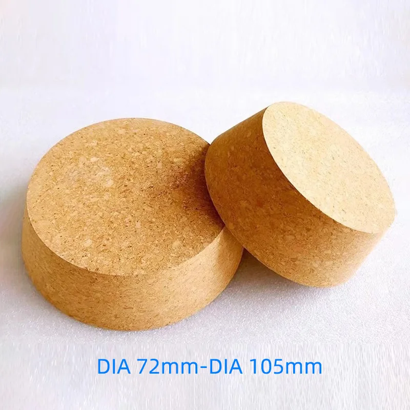 2Pcs/lot Lab Top DIA 72mm-105mm Wood Big Cork Thermos Bottle Stopper Essential Oil Pudding Glass Bottle Lid